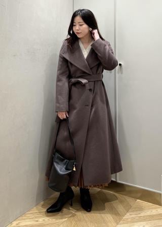 ロロピアーナ【美品】ナイロン/ウール、シルク混　コート　リバーシブル　2way レディス | Loro Piana