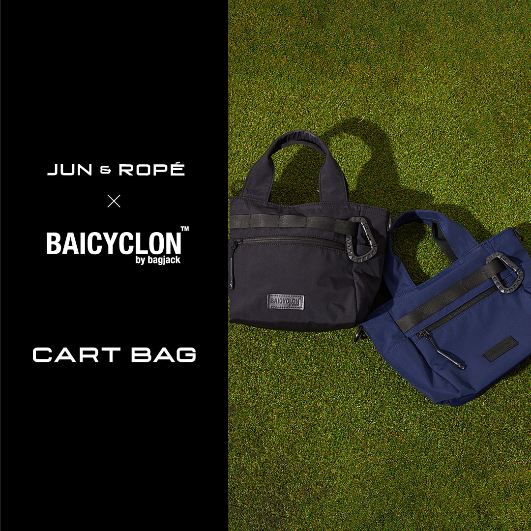 美品♥️定価 合計30800円♥️Jun & Ropé　セットアップ　ゴルフ　黒 JUN&ROPE' JUN＆ROPE 8.5型 カレッジロゴ 合皮コンビ使い
