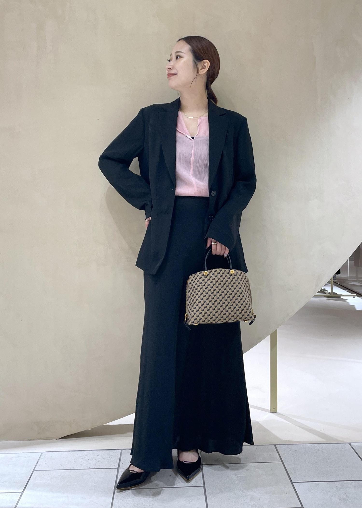 JUN & ROPE レディース セットアップ 美品 セットアップ JUN & ROPE GOLF ニット ピンク レディース