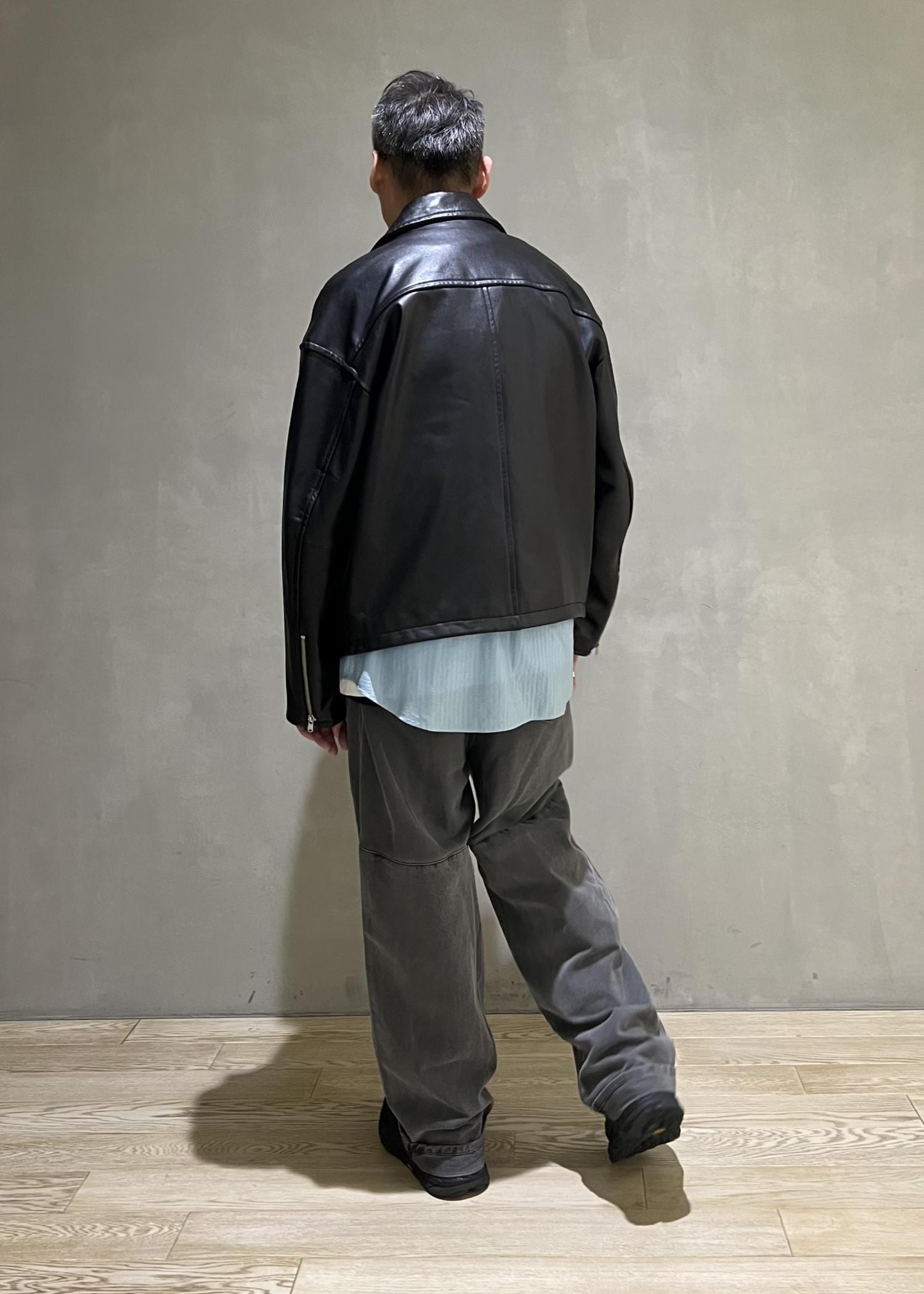 ADAM ET ROPE リネンストレッチシャツジャケット ADAM ET ROPE' ジャケット テーラードジャケット ボックス