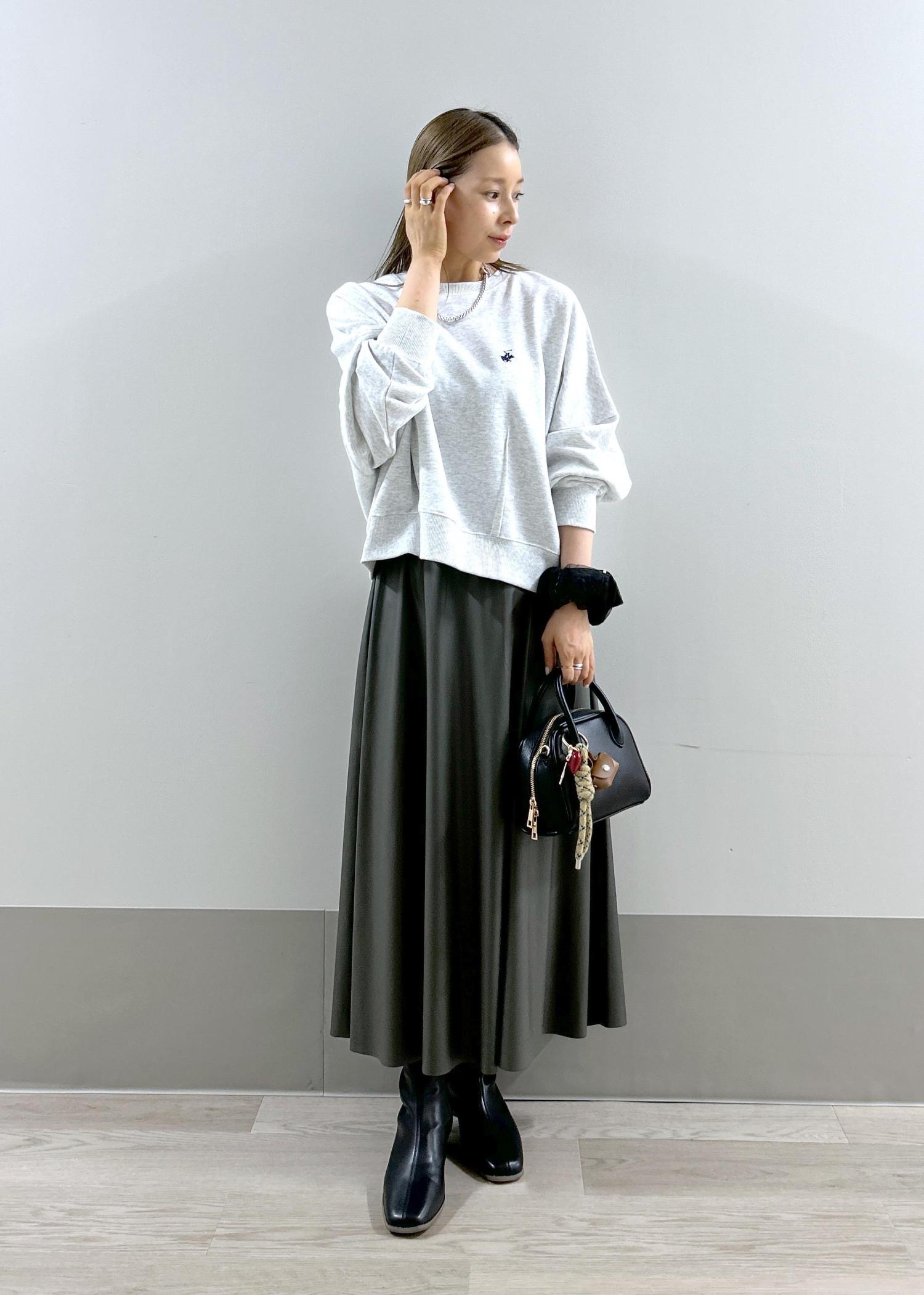 シンセティックレザーフレアスカート / m / ROPÉ PICNIC ｜J