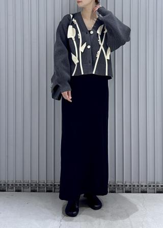 アダムエロペ　【EMOELLE】ミニ裏毛ワンピース　ブラック　新品　36 ADAM ET ROPE' ワンピース 「EMOELLE」ミニ裏毛ワンピース