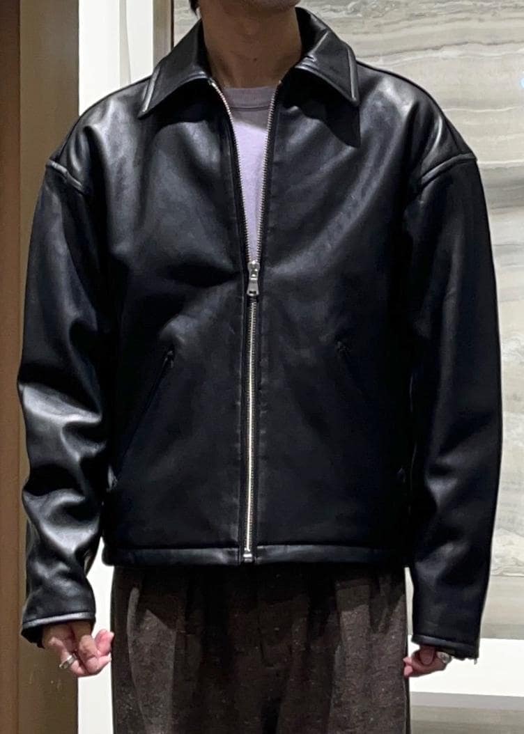 レザーブルゾンstyling / atsushi / ADAM ET ROPÉ HOMME ｜J