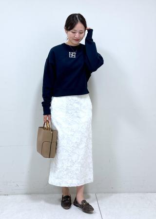 ROPÉ(ロペ) / アナグラム刺繍スウェットプルオーバー/イージーケア