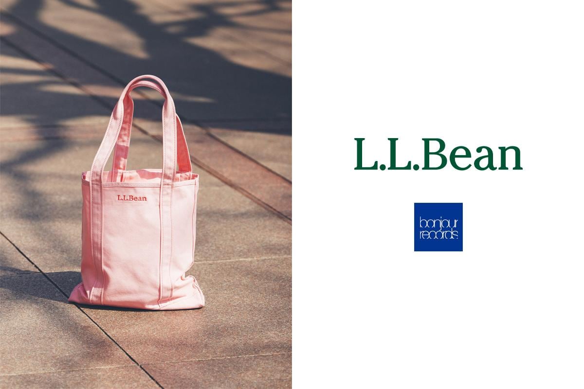 TEMBEA テンベア bonjour ボンジュールレコード 別注　トート ボンジュールレコード」が「エル・エル・ビーン」に別注した