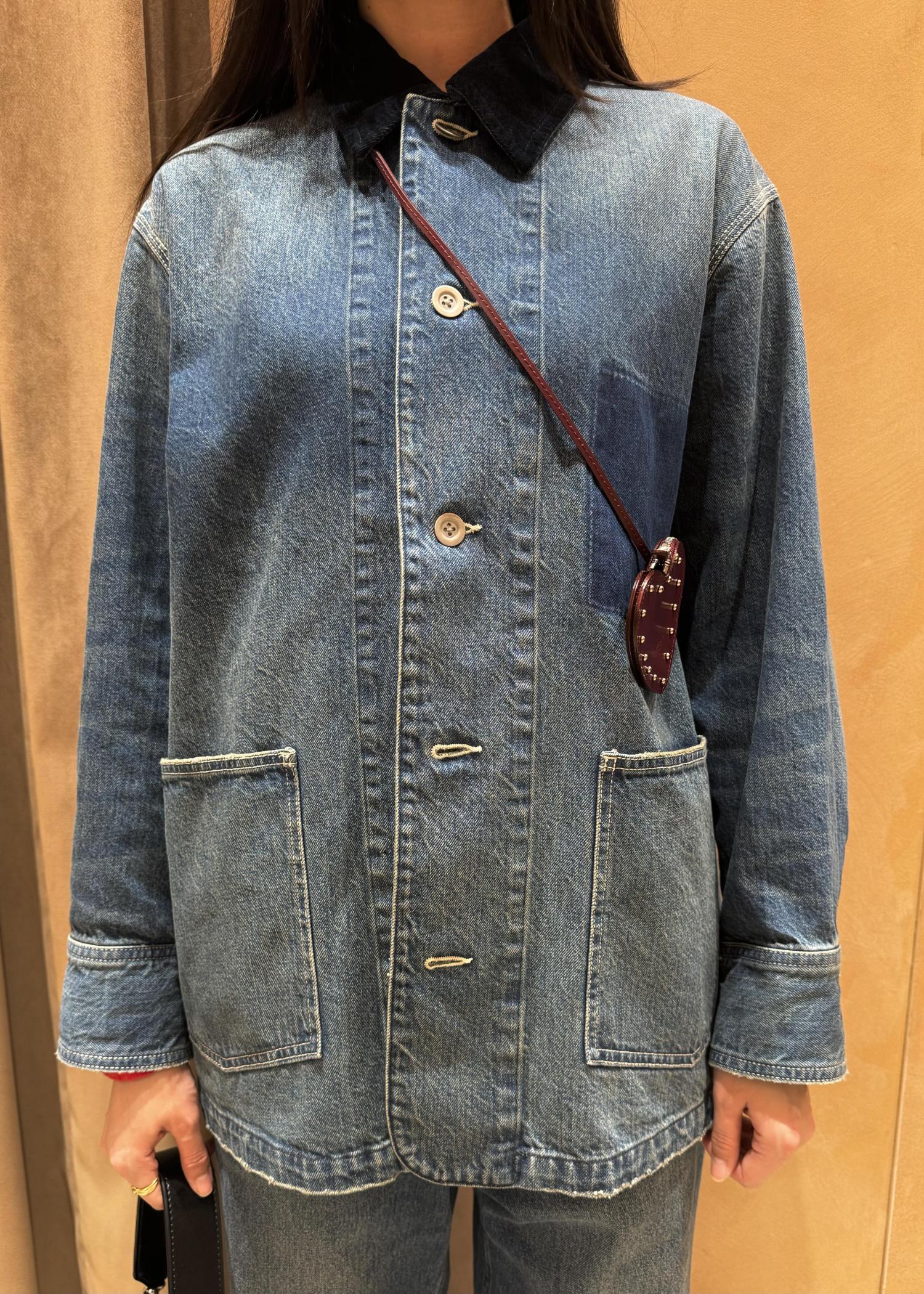 デニム＆カツラギカバーオール / mae / ADAM ET ROPÉ FEMME ｜J