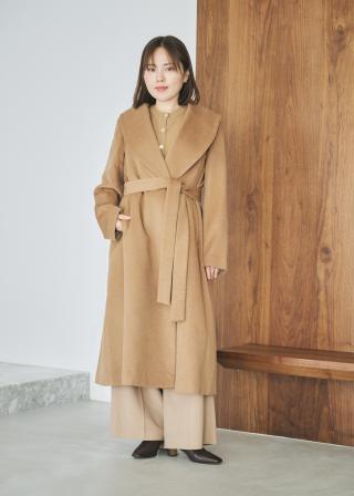 ROPÉ(ロペ) / プレミアムカシミヤ ショールカラーコート【25AW