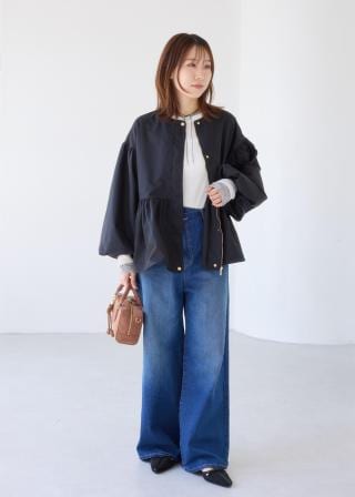VIS(ビス) / 【WEB限定】バルーンスリーブペプラムブルゾン