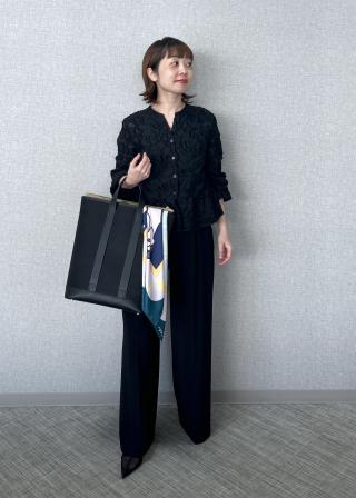 ROPÉ(ロペ) / 【4 ARTIST for ROPE'】コラボ シルクスカーフ/L