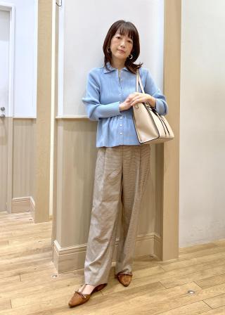 CFCL 襟付きペプラムカーディガン CFCL 襟付きペプラムカーディガン