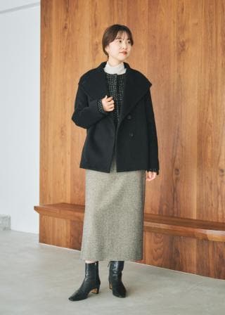 ROPÉ(ロペ) / プレミアムカシミヤ ショートコート【25AW