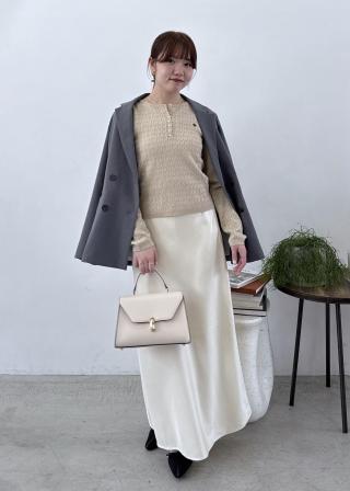 VIS(ビス) / シャイニーナローフレアスカート (スカート